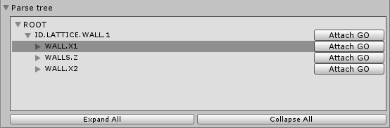 Parse tree preview in inspector