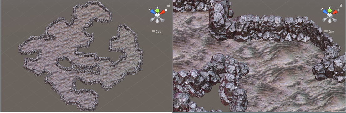 Rock outline cave