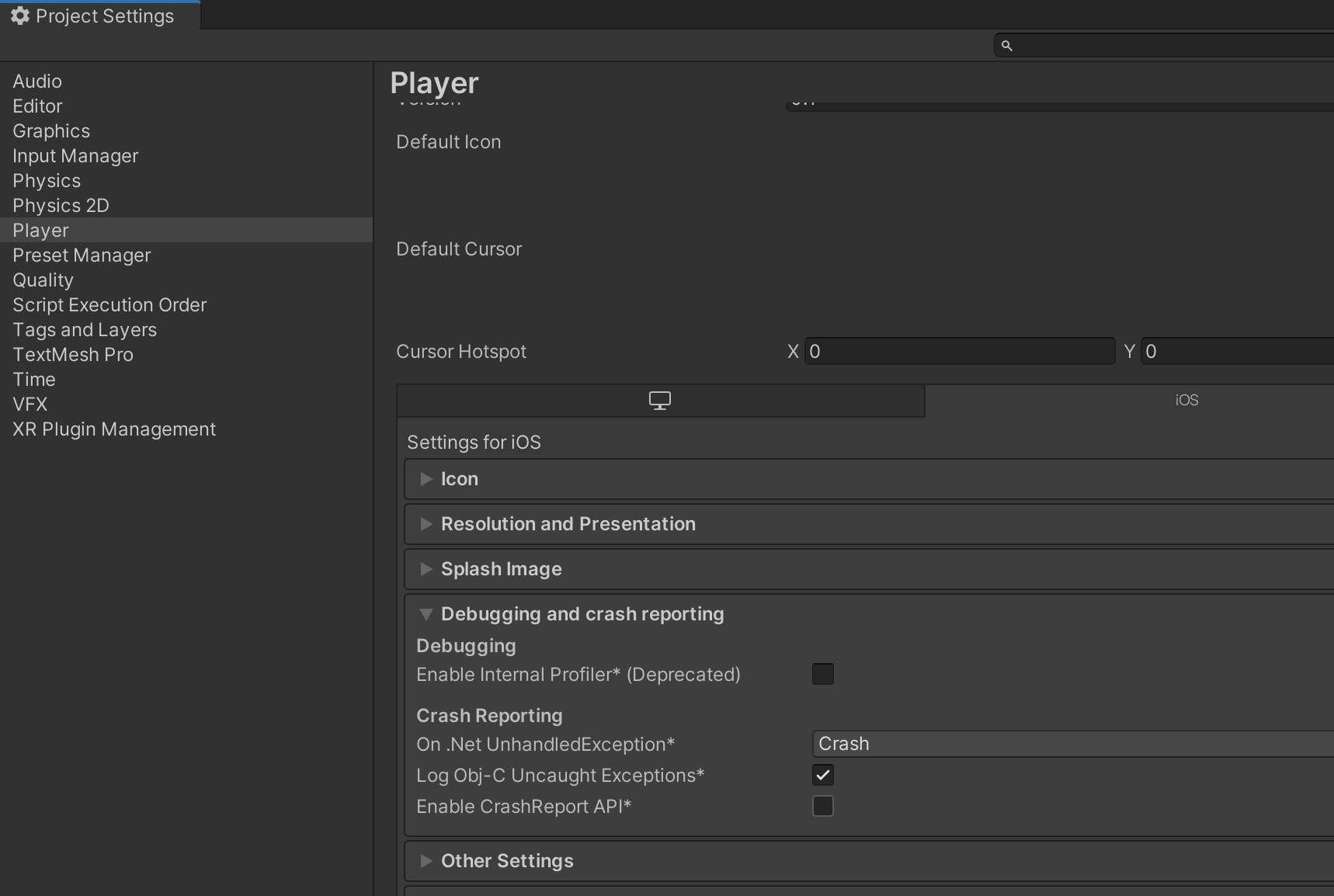 Enable symbols