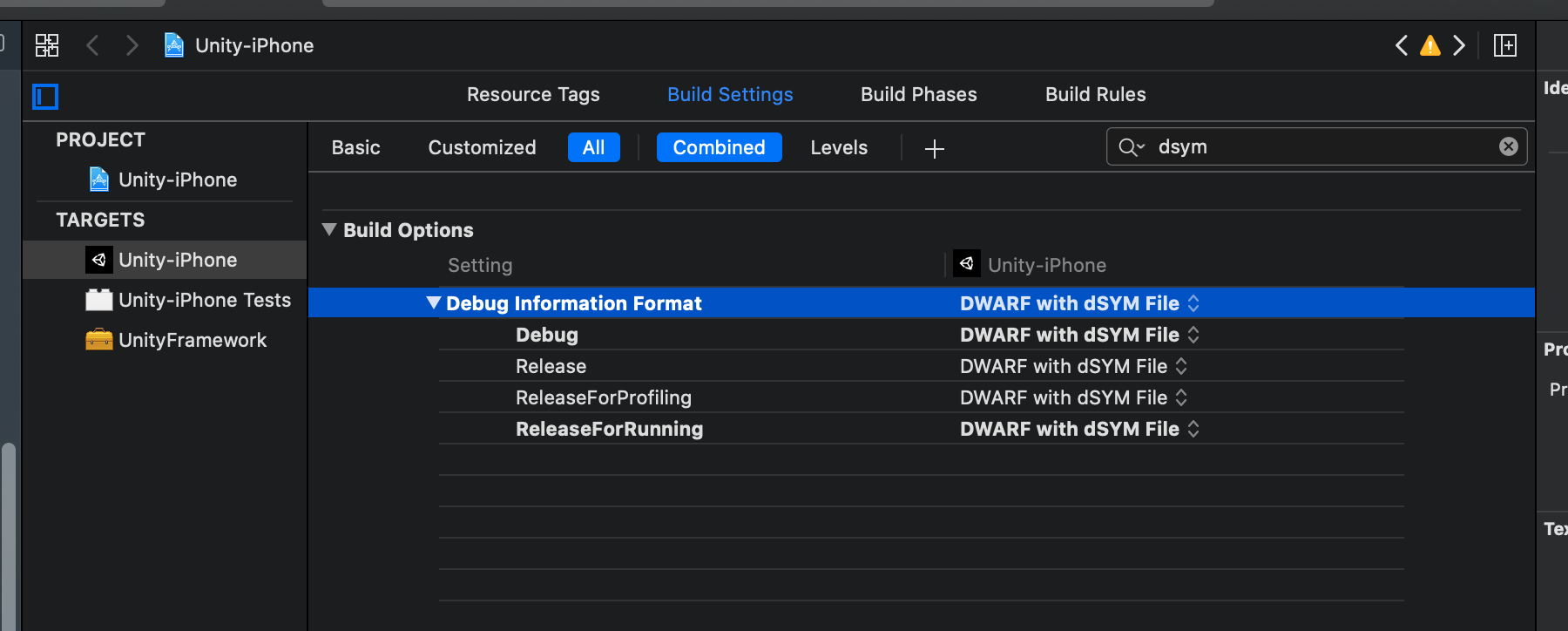 Enable symbols