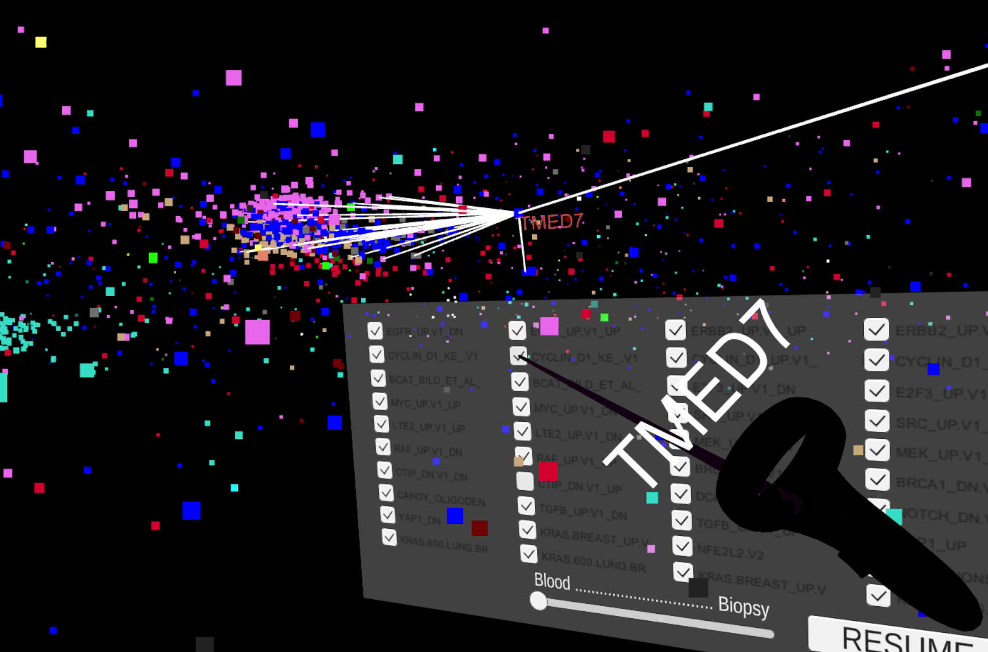 Screenshot from GeneNet VR
