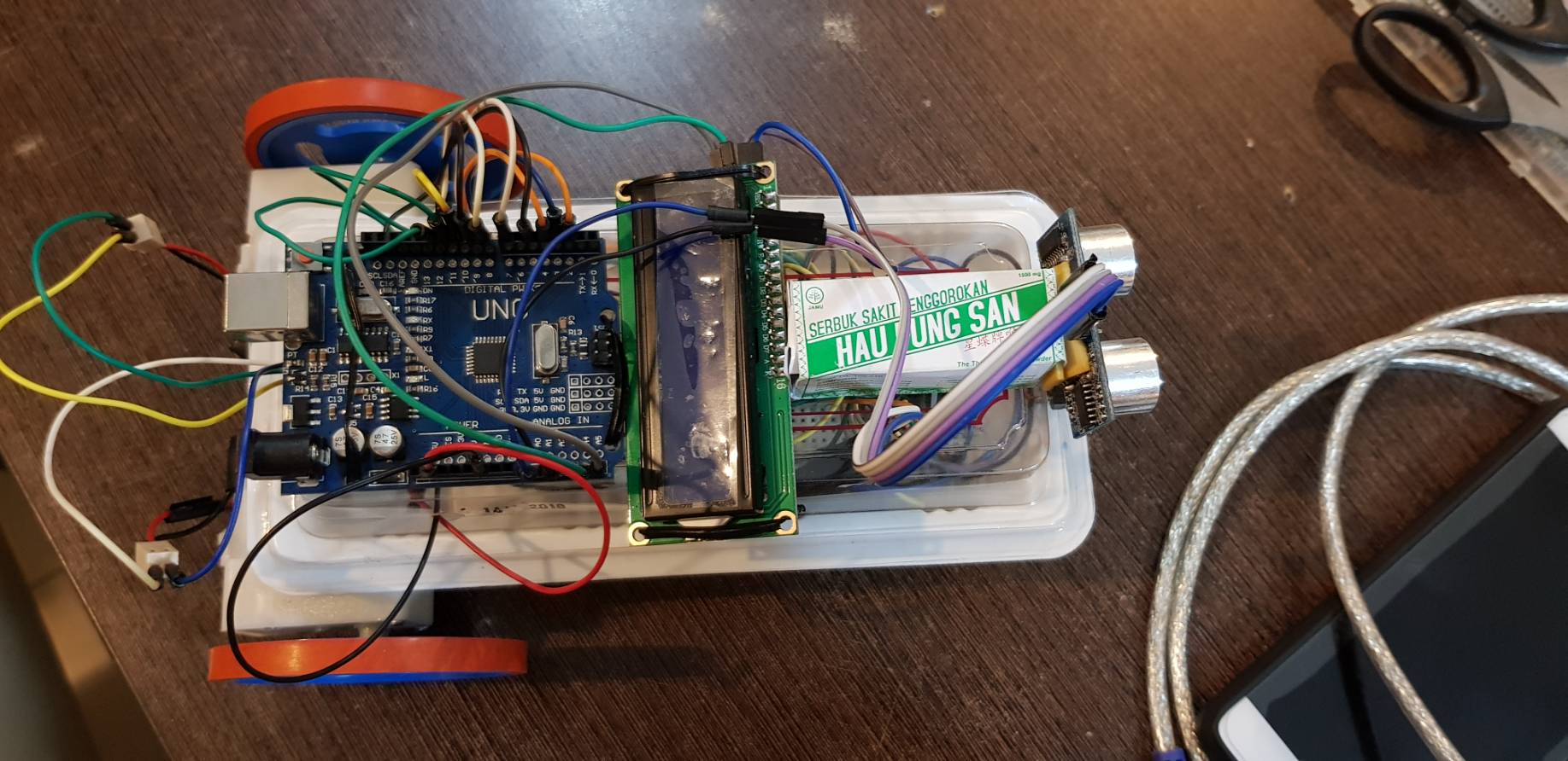 Model Arduino Tampak atas