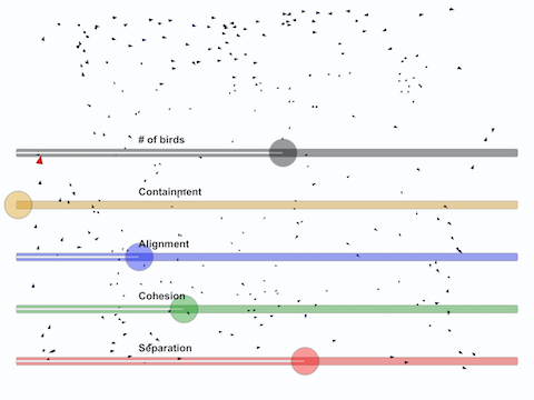 Screenshot of Flocking